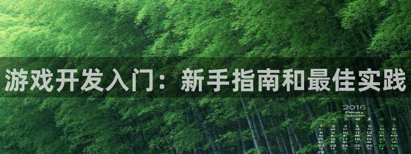 沐鸣平台登录：游戏开发入门：新手指南和最