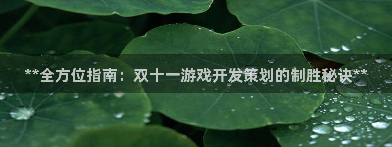 沐鸣官网注册：**全方位指南：双十一游戏